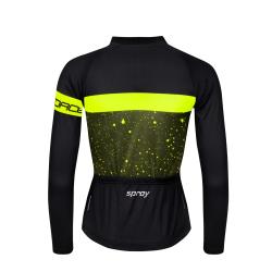 Force SPRAY LADY army-fluo dámský cyklodres - dl. rukáv