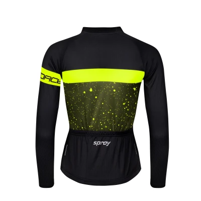 Force SPRAY LADY army-fluo dámský cyklodres - dl. rukáv