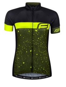 Force SPRAY LADY army-fluo dámský cyklodres - kr. rukáv Force SPRAY LADY army-fluo dámský cyklodres - kr. rukáv