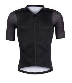 Force STREAM čierny pánsky cyklodres - krátky rukáv