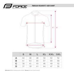 Force STREAM černý pánský cyklodres - krátký rukáv