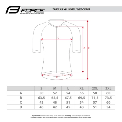 Force SWAY fluo cyklodres - kr. rukáv