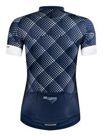 Force VISION modrý dámský cyklodres - kr. rukáv