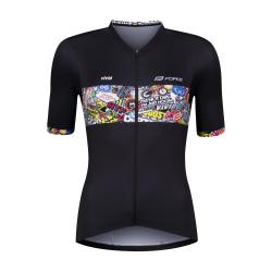 Force VIVID LADY černý dámský cyklistický dres