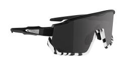 Force DRIFT čierno-zebra cyklistické okuliare - čierne kontrastné sklo okuliare