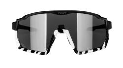 Force DRIFT čierno-zebra cyklistické okuliare - čierne kontrastné sklo okuliare