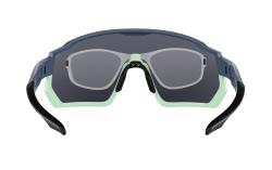Force DRIFT stormy blue-mint cyklistické brýle - černé kontrast.sklo