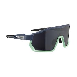 Force DRIFT stormy blue-mint cyklistické brýle - černé kontrast.sklo