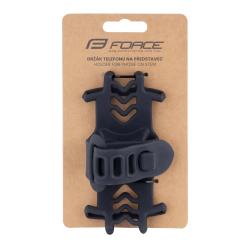 Force Držiak telefónu na predstavec, silikón čierny