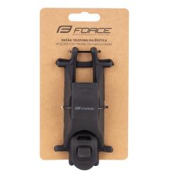 Force Držiak telefónu na riadidlá, silikón čierna