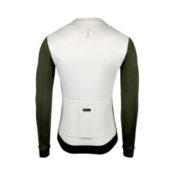 Force ENDLESS béžovo-zelený cyklodres - dlouhý rukáv POUZE L (VÝPRODEJ)