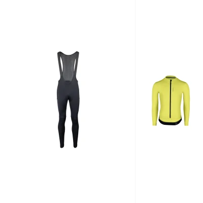 Force ENDLESS fluo dres - dlouhý rukáv + Force ENDLESS černé s vložkou