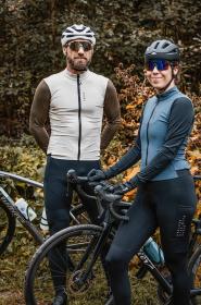 Force ENDLESS černé cyklokalhoty se šráky a vložkou