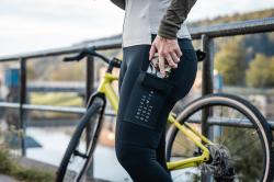 Force ENDLESS černé cyklokalhoty se šráky a vložkou