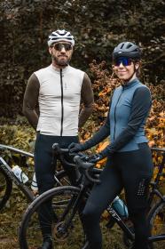 Force ENDLESS černé cyklokalhoty se šráky a vložkou