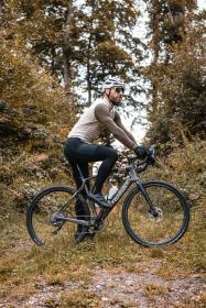 Force ENDLESS čierne cyklokalhoty so šrákmi bez vložky