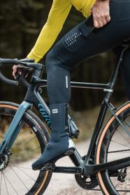 Force ENDLESS čierne cyklokalhoty so šrákmi bez vložky