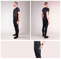 Force ENDLESS čierne cyklokalhoty so šrákmi bez vložky