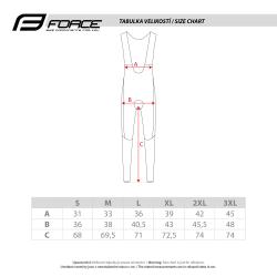 Force ENDLESS čierne cyklokalhoty so šrákmi bez vložky