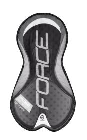 Force FAME čierno-modré cyklokraťasy so šrákmi a vložkou