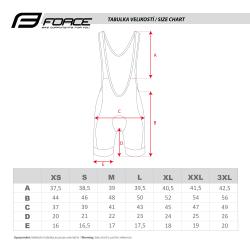 Force FAME čierno-modré cyklokraťasy so šrákmi a vložkou