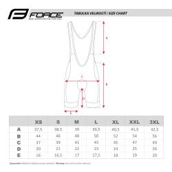 Force FAME cyklistické kraťasy se šráky a vložkou