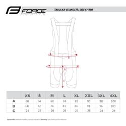 Force FASHION černo-šedé cyklokalhoty se šráky a vložkou POUZE S (VÝPRODEJ)