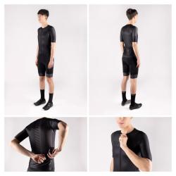 Force FASHION černo-šedý cyklistický dres - krátký rukáv POUZE L (VÝPRODEJ)