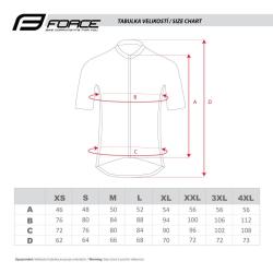 Force FASHION černo-šedý cyklistický dres - krátký rukáv POUZE L (VÝPRODEJ)