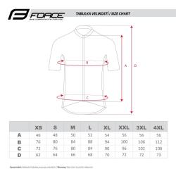 Force FASHION černo-šedý cyklistický dres - krátký rukáv POUZE S (VÝPRODEJ)