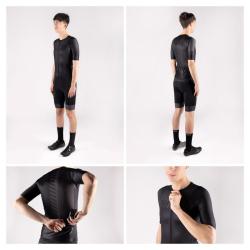 Force FASHION černo-šedý cyklistický dres - krátký rukáv POUZE XL (VÝPRODEJ)