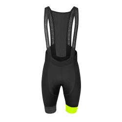 Force FASHION černo-fluo cyklokalhoty se šráky a vložkou