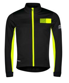 Force FROST černo-fluo pánská softshell cyklobunda POUZE 3XL (VÝPRODEJ)
