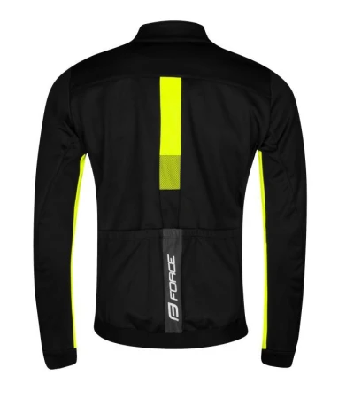 Force FROST čierno-fluo pánska softshell cyklobunda IBA 3XL (VÝPREDAJ)