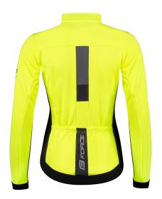 Force FROST LADY fluo-černá dámská softshell cyklobunda