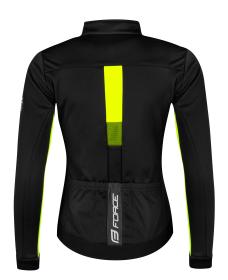 Force FROST černo-fluo dámská softshell cyklobunda