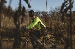 Force FROST LADY fluo-černá dámská softshell cyklobunda