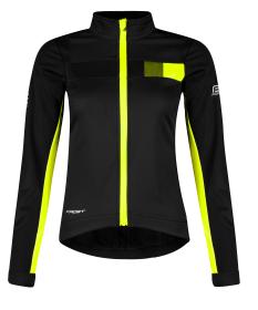 Force FROST černo-fluo dámská softshell cyklobunda Force FROST černo-fluo dámská softshell cyklobunda