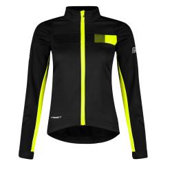 Force FROST černo-fluo dámská softshell cyklobunda Force FROST černo-fluo dámská softshell cyklobunda