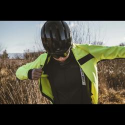 Force FROST LADY fluo-černá dámská softshell cyklobunda