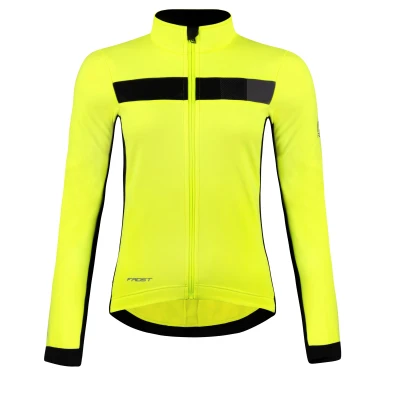 Force FROST LADY fluo-černá dámská softshell cyklobunda Force FROST LADY fluo-černá dámská softshell cyklobunda