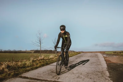 Force FROST černo-fluo dámská softshell cyklobunda