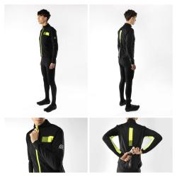 Force FROST černo-fluo pánská softshell cyklobunda