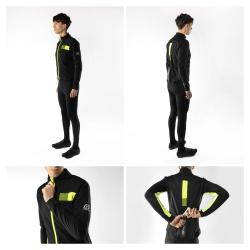 Force FROST čierno-fluo pánska softshell cyklobunda