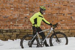 Force FROST fluo-čierna pánska softshell cyklobunda