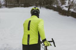 Force FROST fluo-čierna pánska softshell cyklobunda
