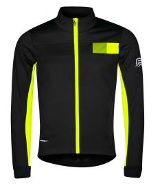 Force FROST černo-fluo pánská softshell cyklobunda