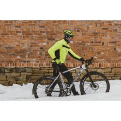 Force FROST fluo-černá pánská softshell cyklobunda