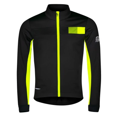 Force FROST černo-fluo pánská softshell cyklobunda
