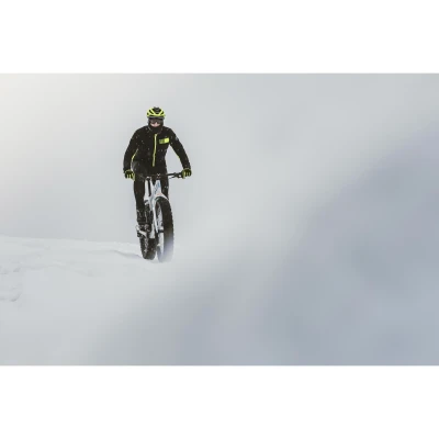 Force FROST černo-fluo pánská softshell cyklobunda